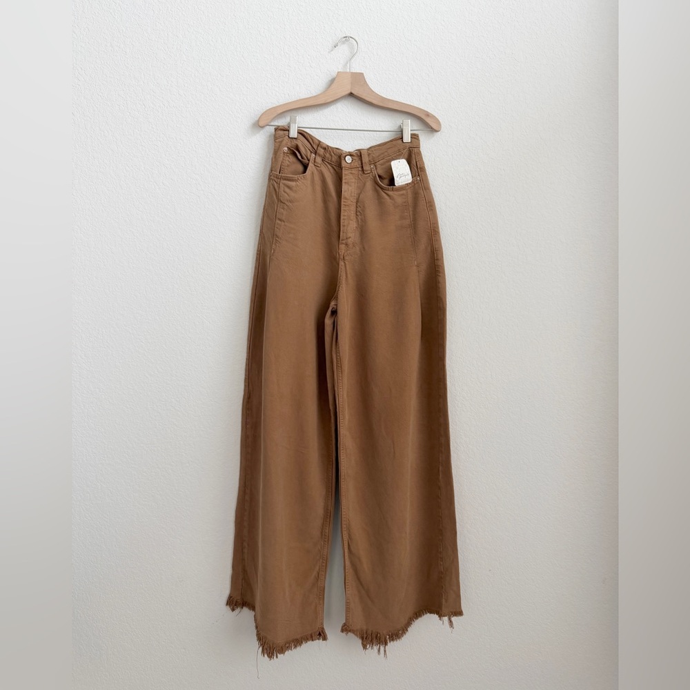 free people brown slouchy jeans